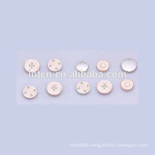 Welding components button contact